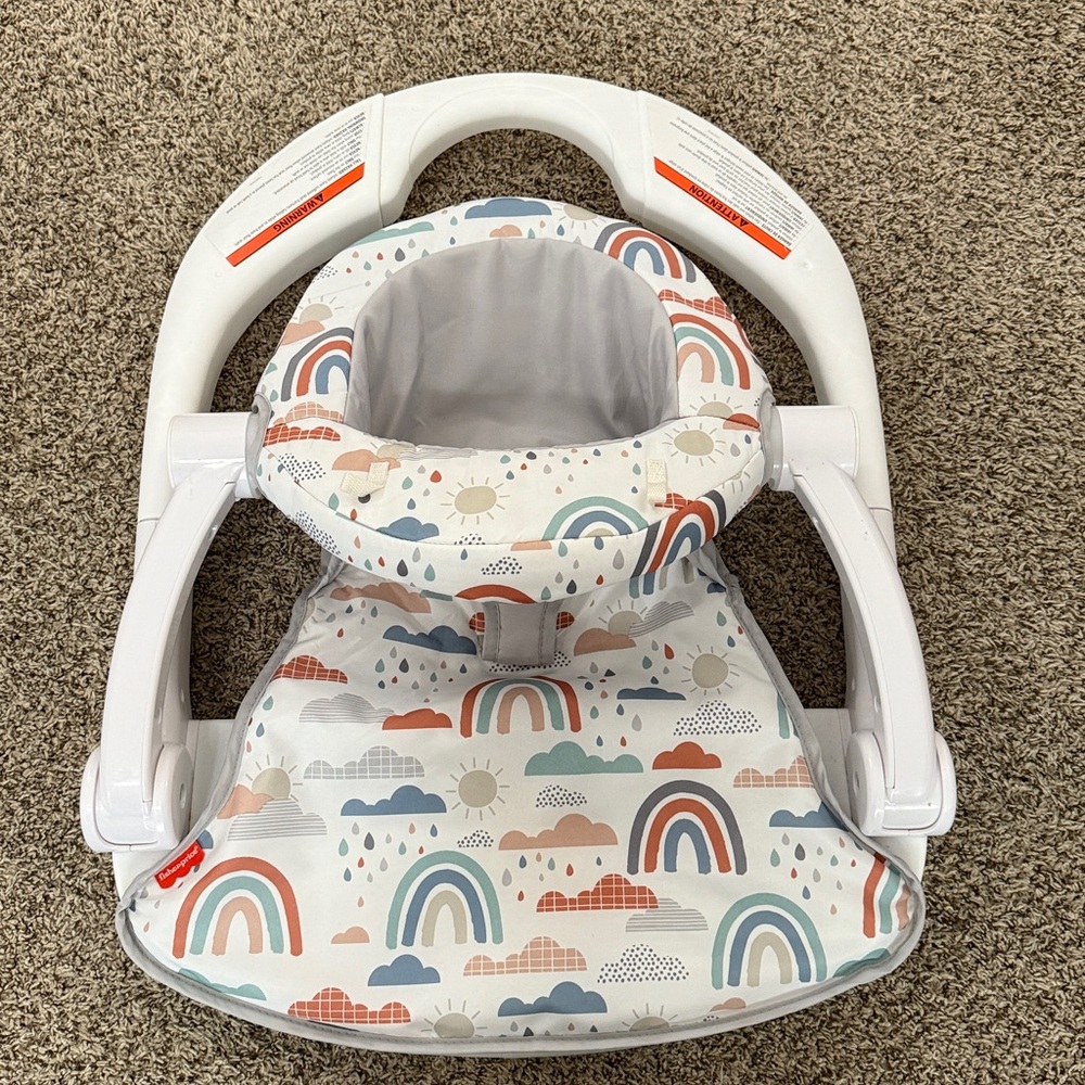 Fisher price portable baby chair sit me up floor seat.